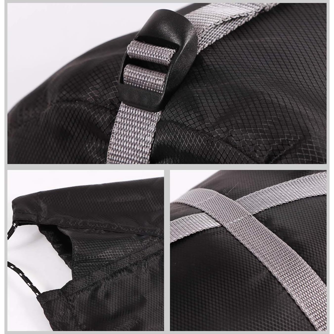 Saco de Dormir REDCAMP Negro M 17L para Camping y Mochileo