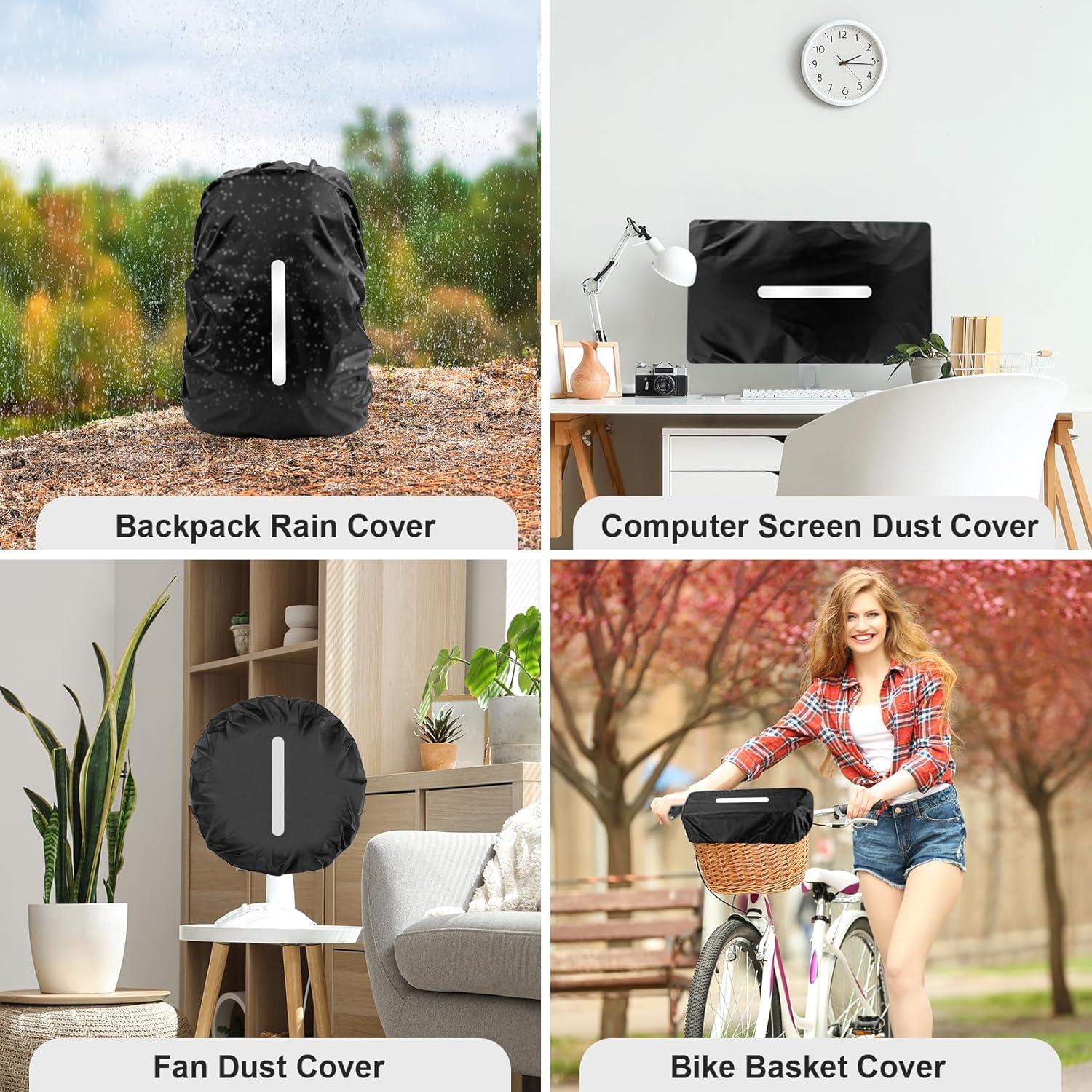 Cubierta Impermeable para Mochila LAMA 2 Pcs Negro XS