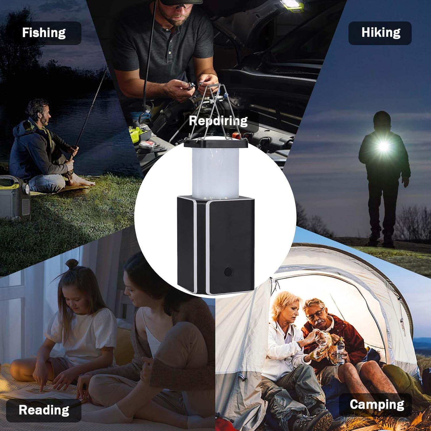 Linterna de Camping LED GarageAngle Solar Recargable 11.68cm