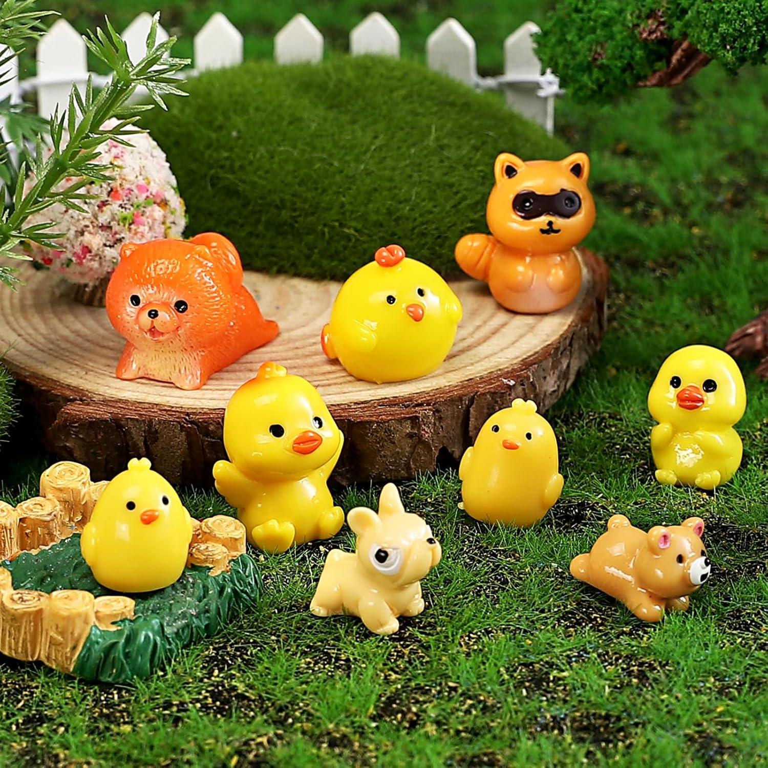 70 Figuras Mini Animales de Resina DWWPOO para Jardín y Manualidades