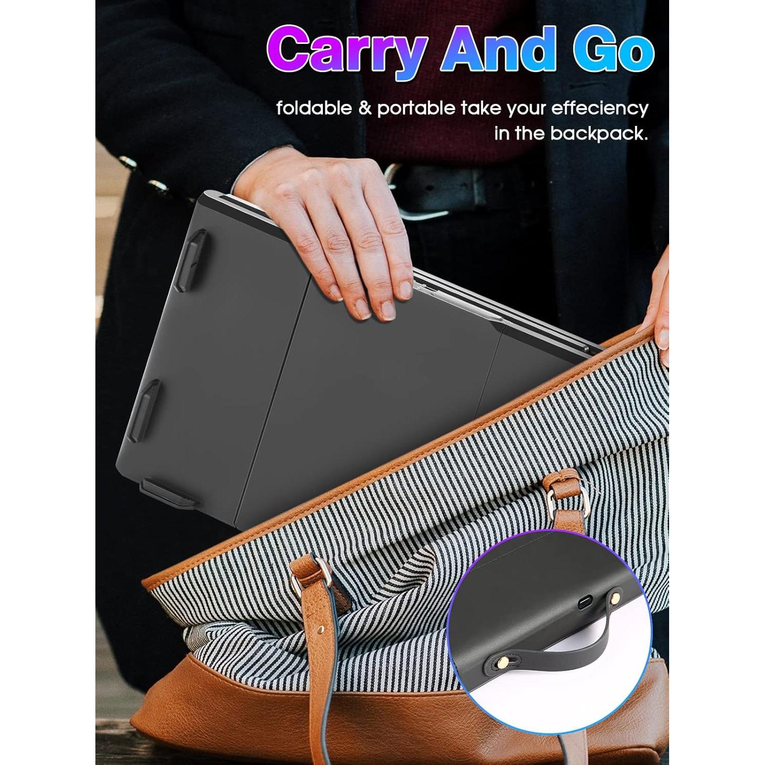 Monitor Portátil Triple BQAA 12" FHD IPS para Laptop