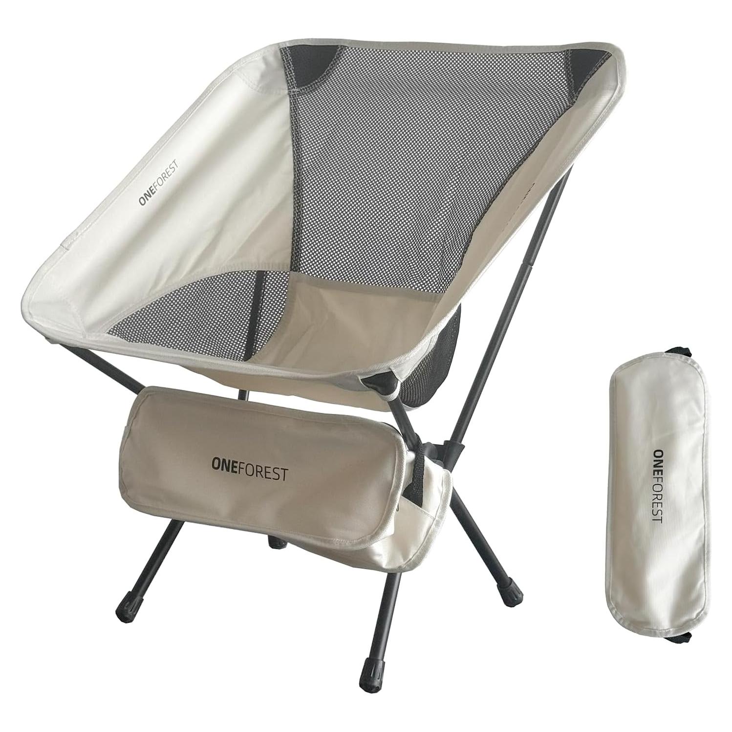 Silla de Camping Plegable ONEFOREST Beige 1.54 kg 220 lbs