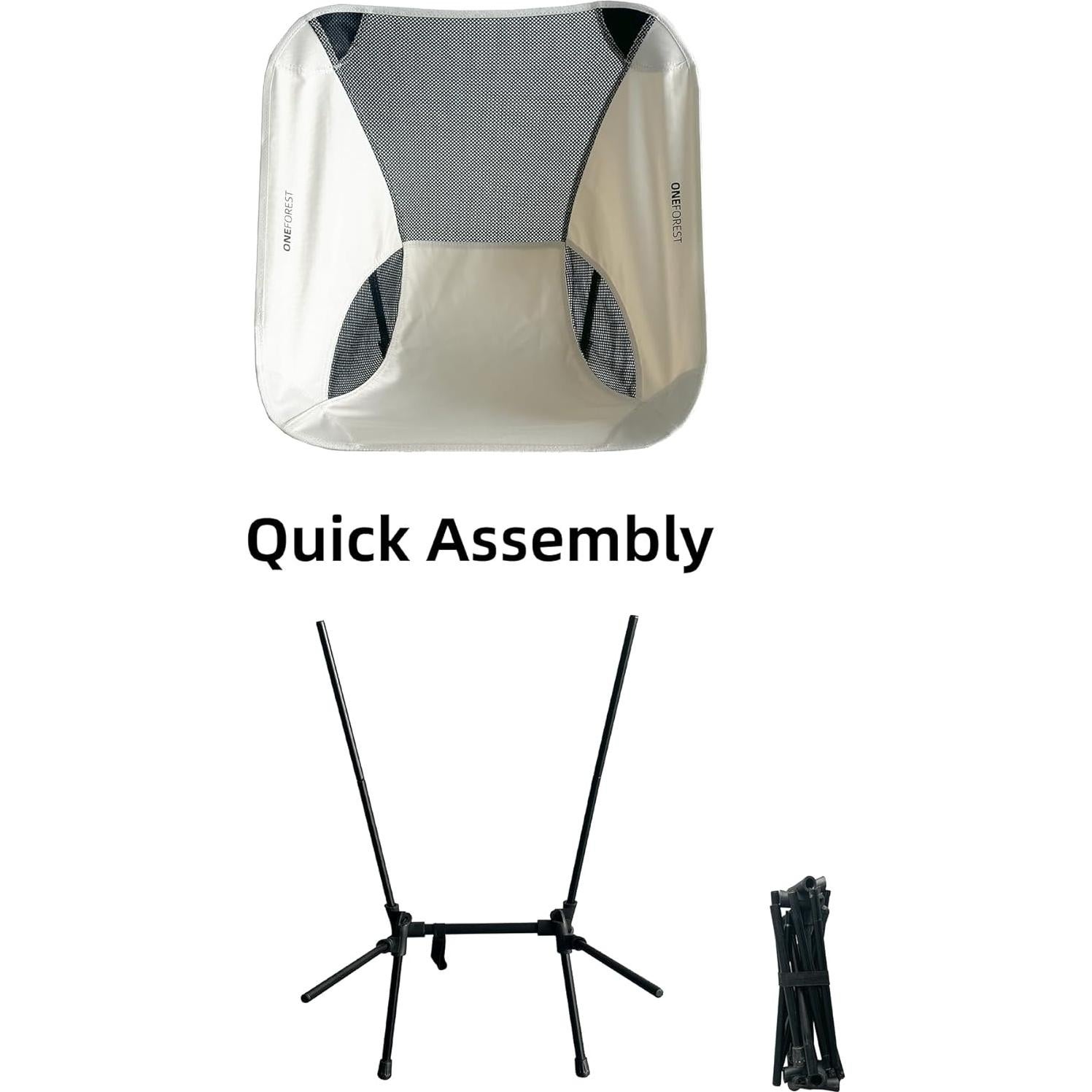 Silla de Camping Plegable ONEFOREST Beige 1.54 kg 220 lbs