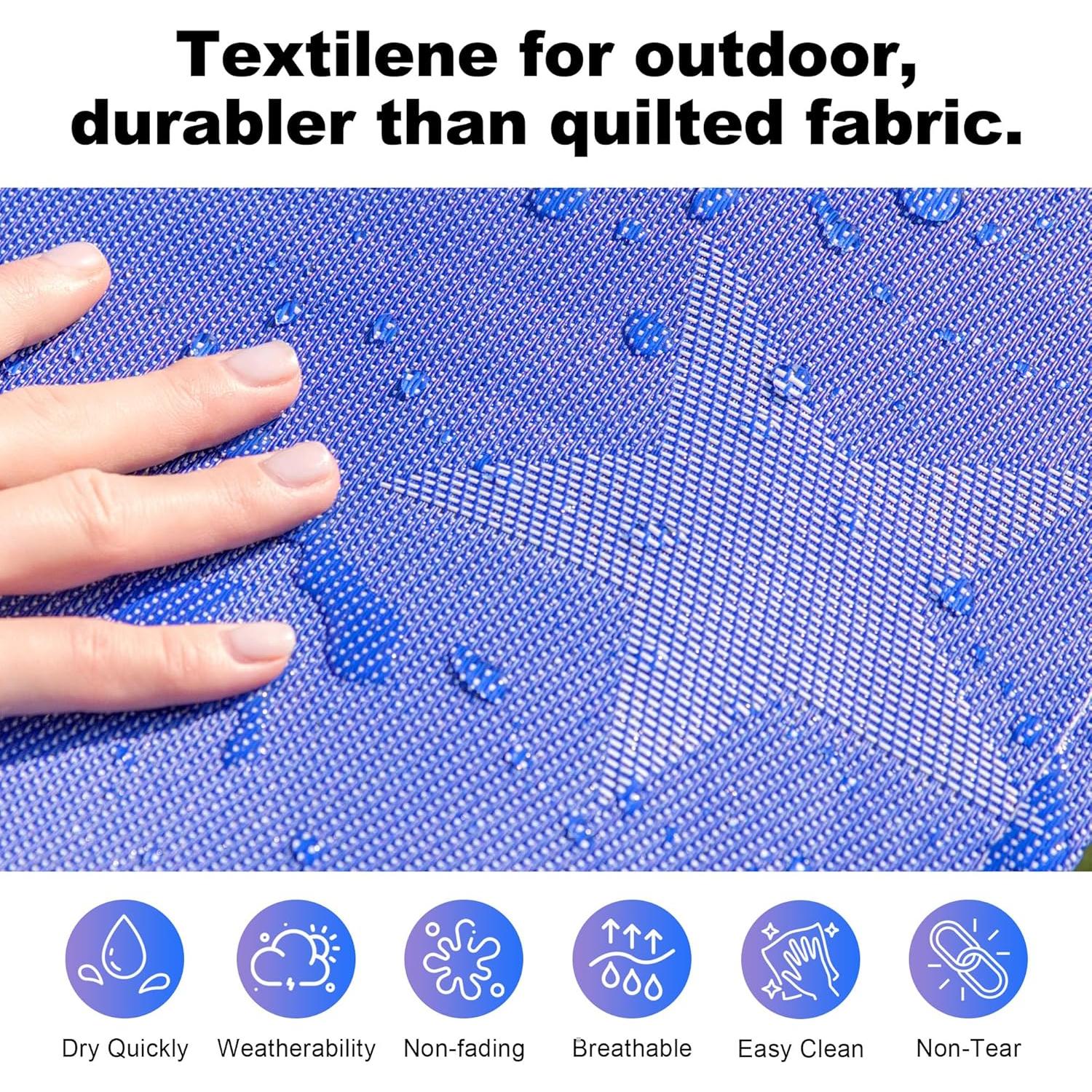 Hamaca Doble Exterior Gafete 4.27 m Textilene Impermeable