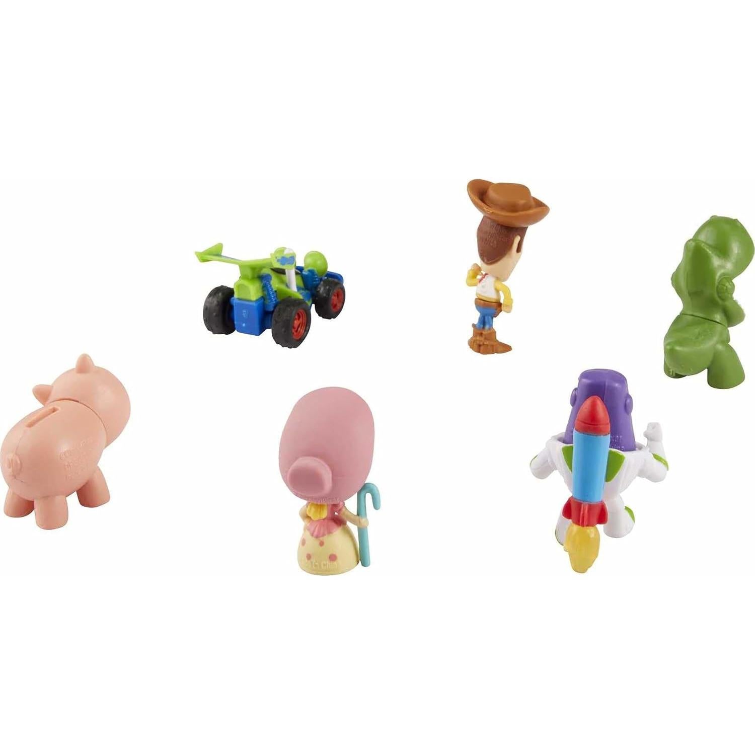 Disney Pixar's Toy Story Mini 6-Pack: Andy's Chest Figures - Woody, Buzz, Rex, Bo Peep, Hamm & RC