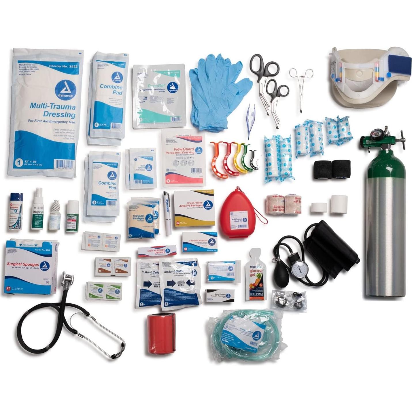 Bolsa de Primeros Auxilios Scherber Grande 250 Suministros Negro