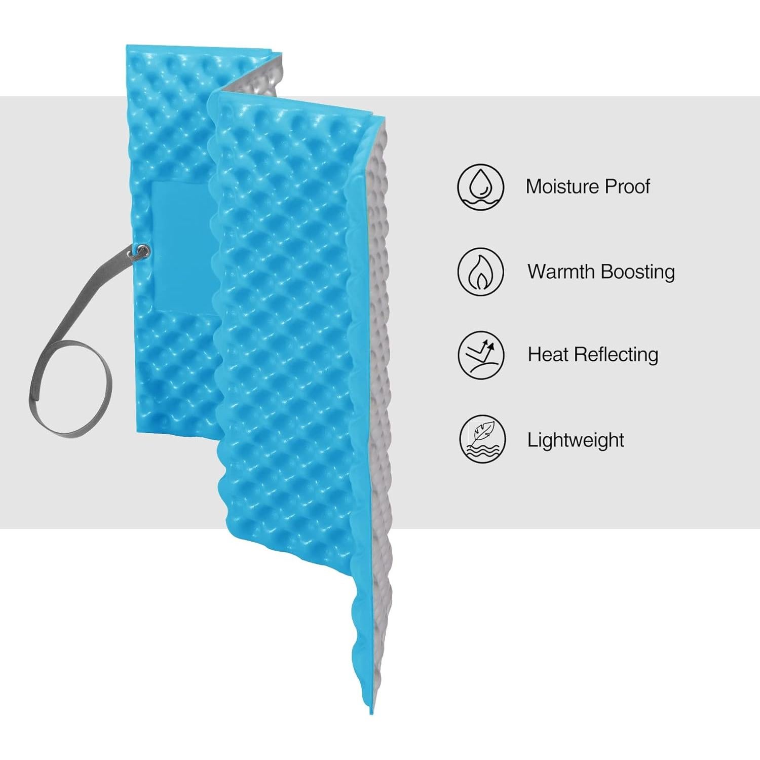 Almohadilla de Espuma REDCAMP Plegable Azul 40x28 cm