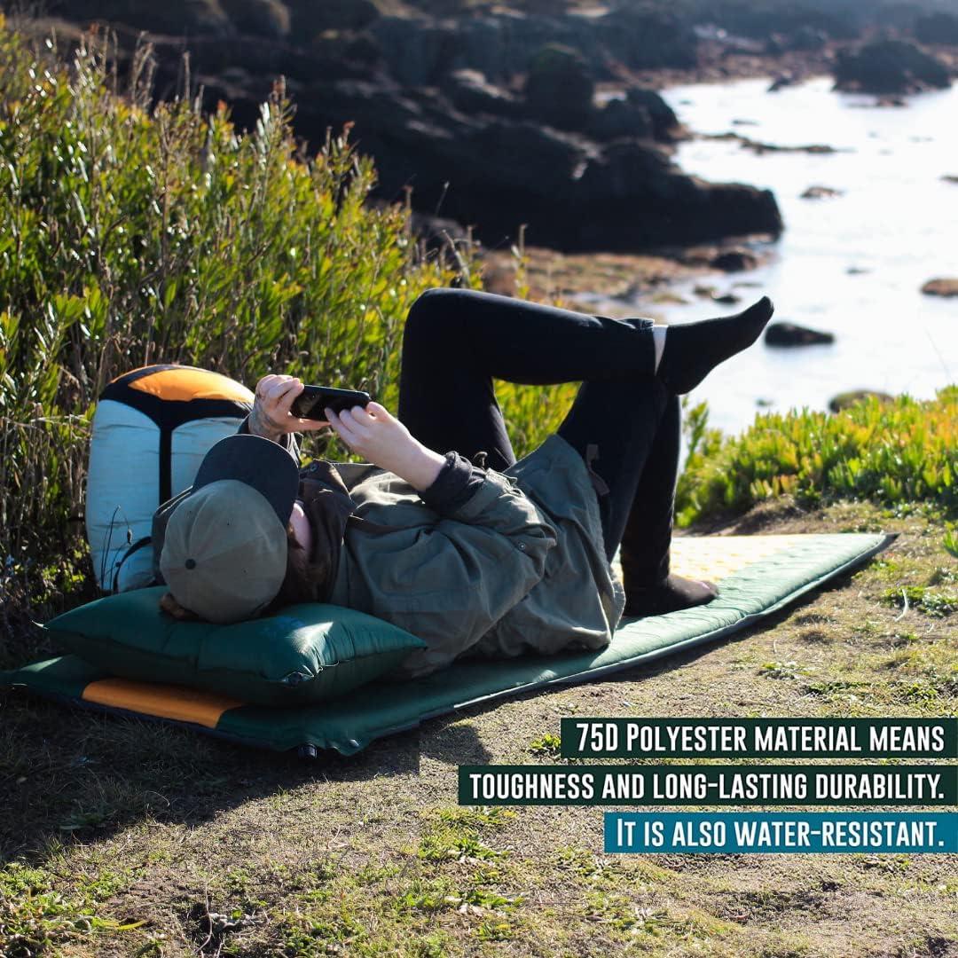 Colchoneta de Camping Autoinflable Ryno Tuff 190.5x63.5 cm