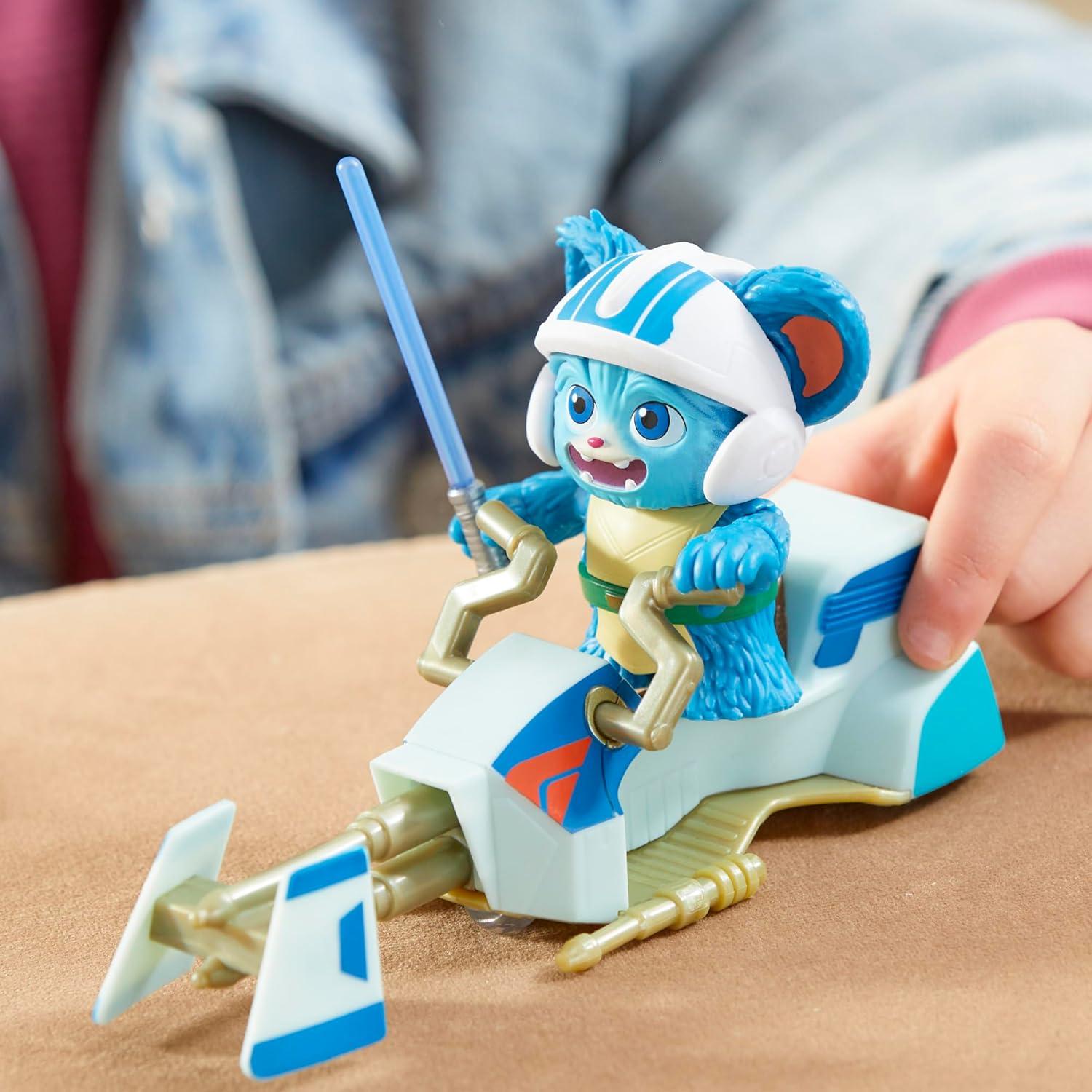 Figura Nubs y Moto Speeder Star Wars Hasbro 6 cm Juguete Preescolar