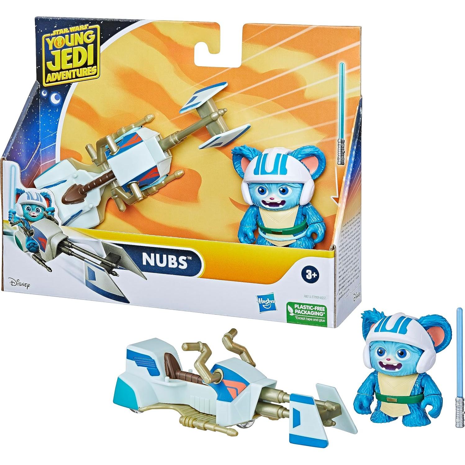 Figura Nubs y Moto Speeder Star Wars Hasbro 6 cm Juguete Preescolar