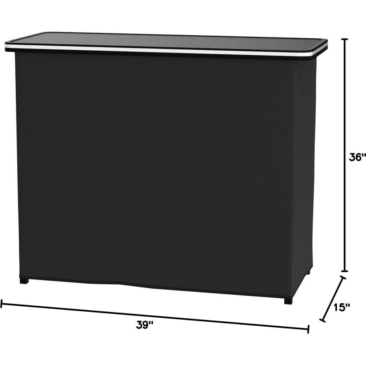 Mesa de Bar Portátil GoPong LED con Funda - 99x91 cm