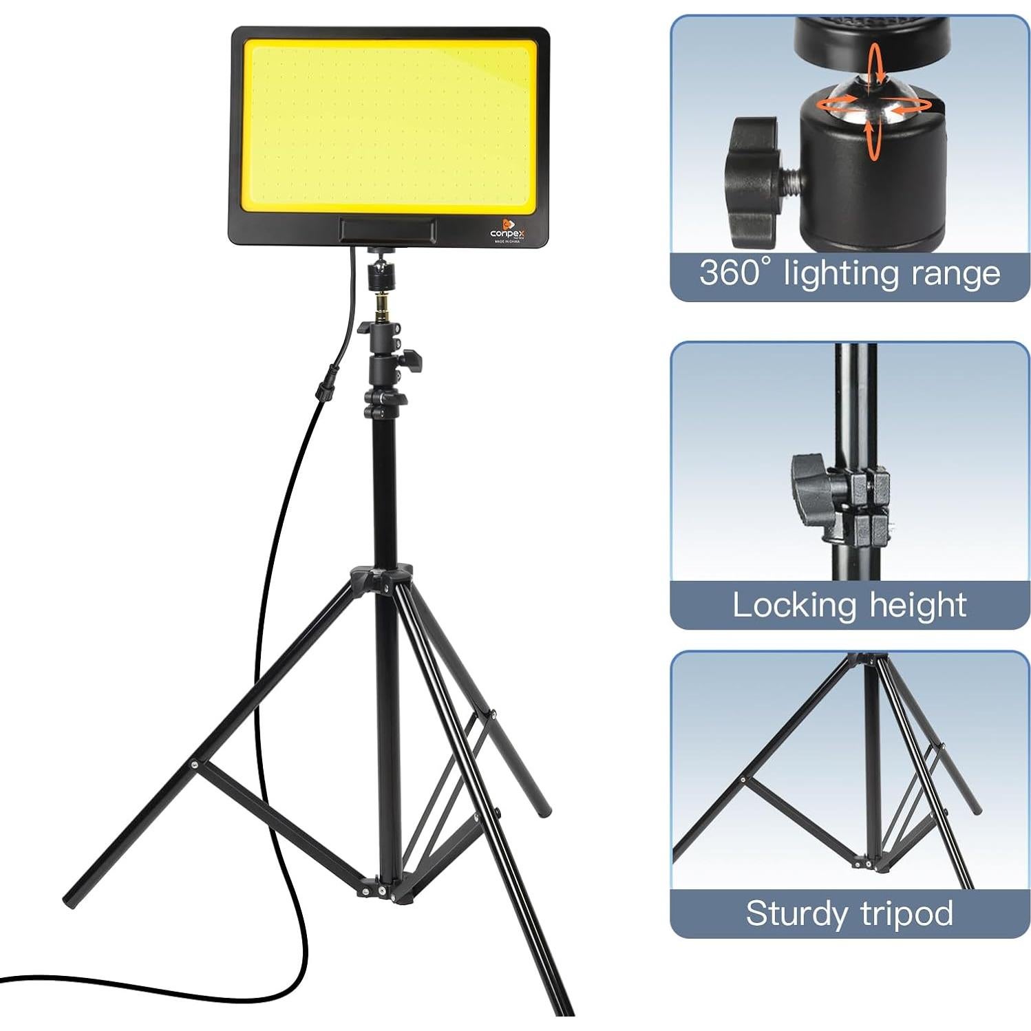 CONPEX Luz LED Telescópica 23000 Lúmenes Camping 12V