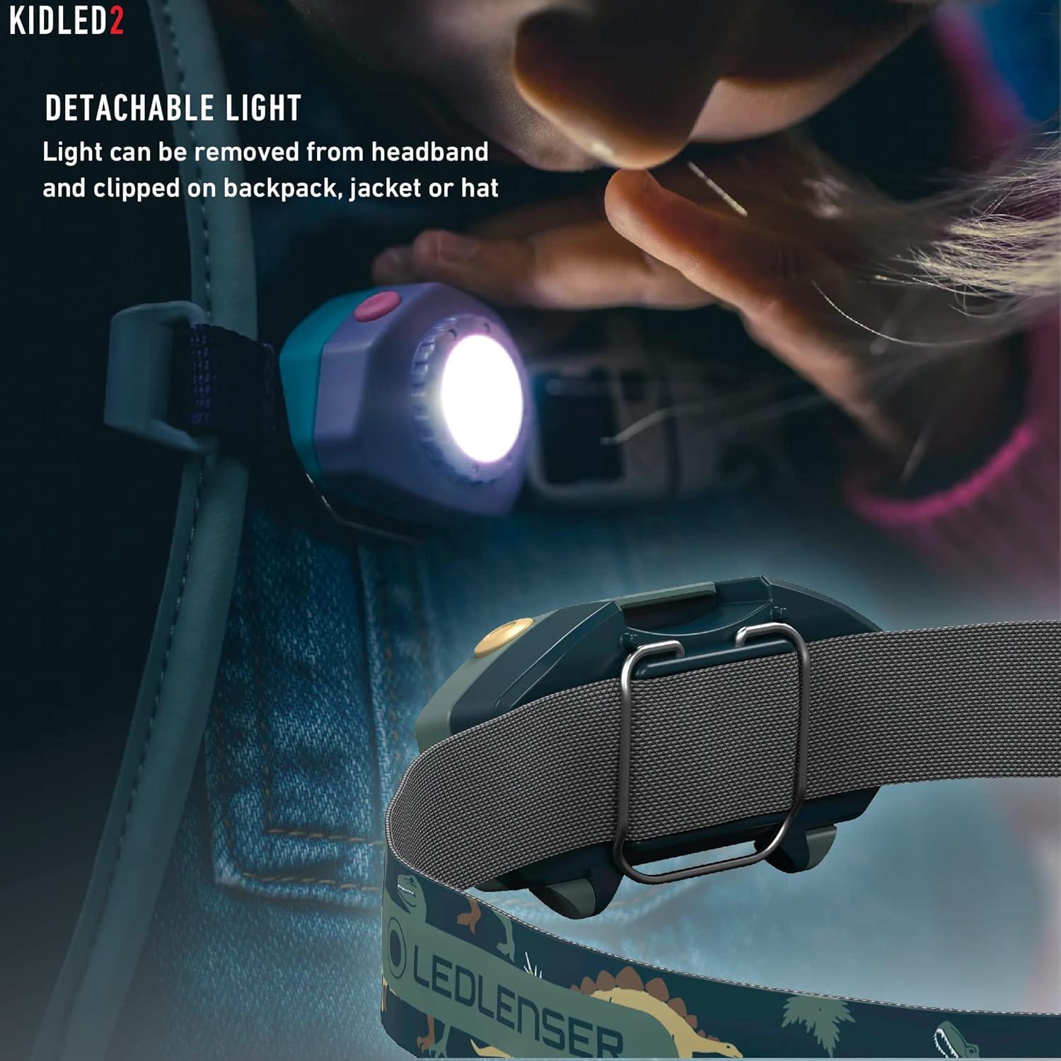 Linterna Frontal Ledlenser KIDLED2 Verde para Niños - Luz LED