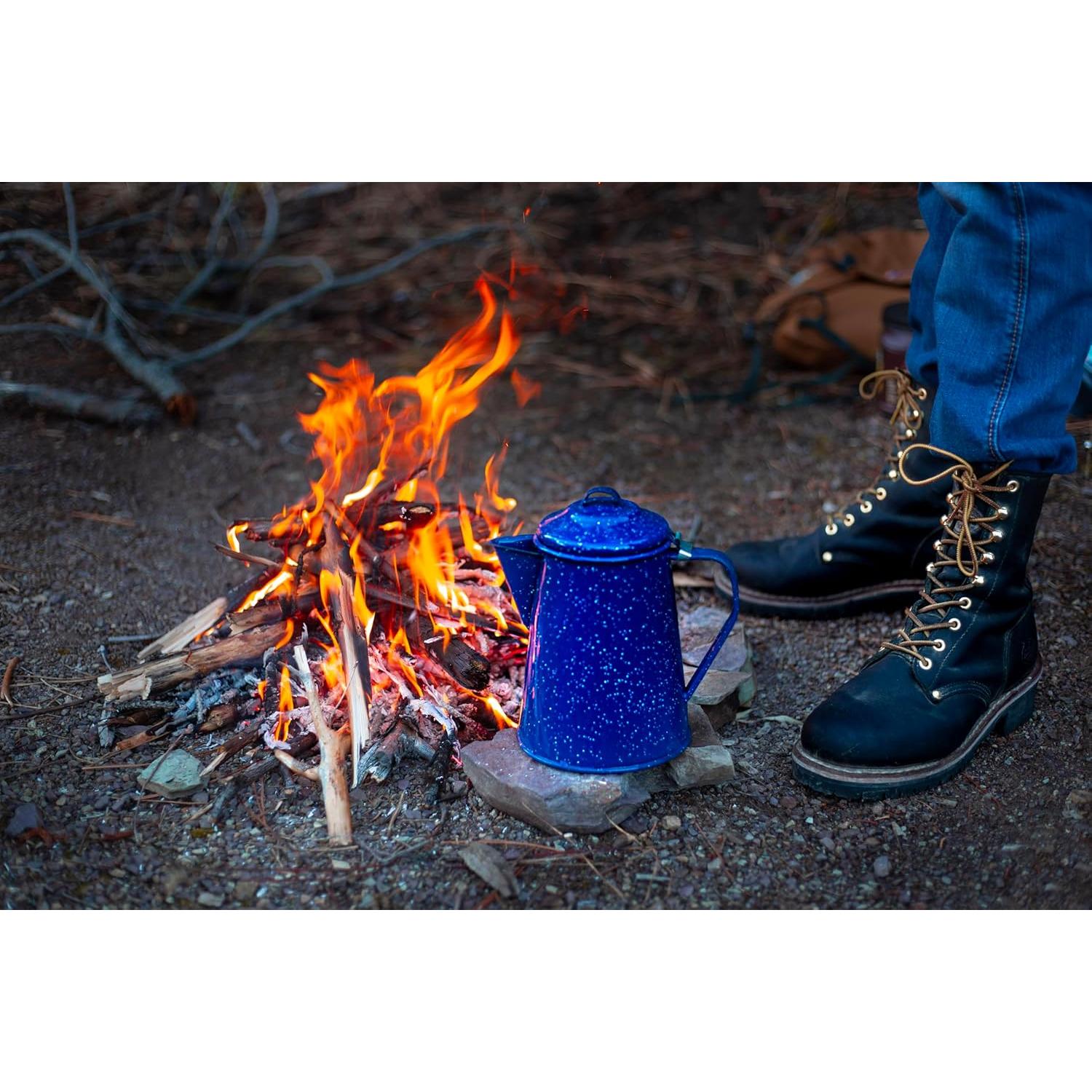 Olla de Café Esmaltada GSI Outdoors 1.9L 8 Tazas Azul