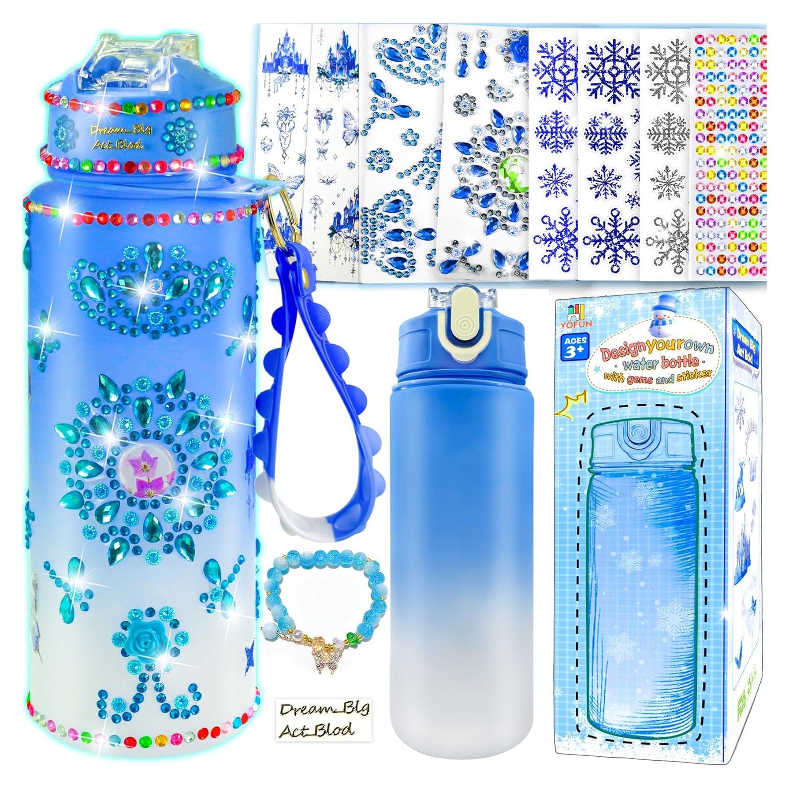 Kit de Botella de Agua Congelada YOFUN 600ml para Niñas