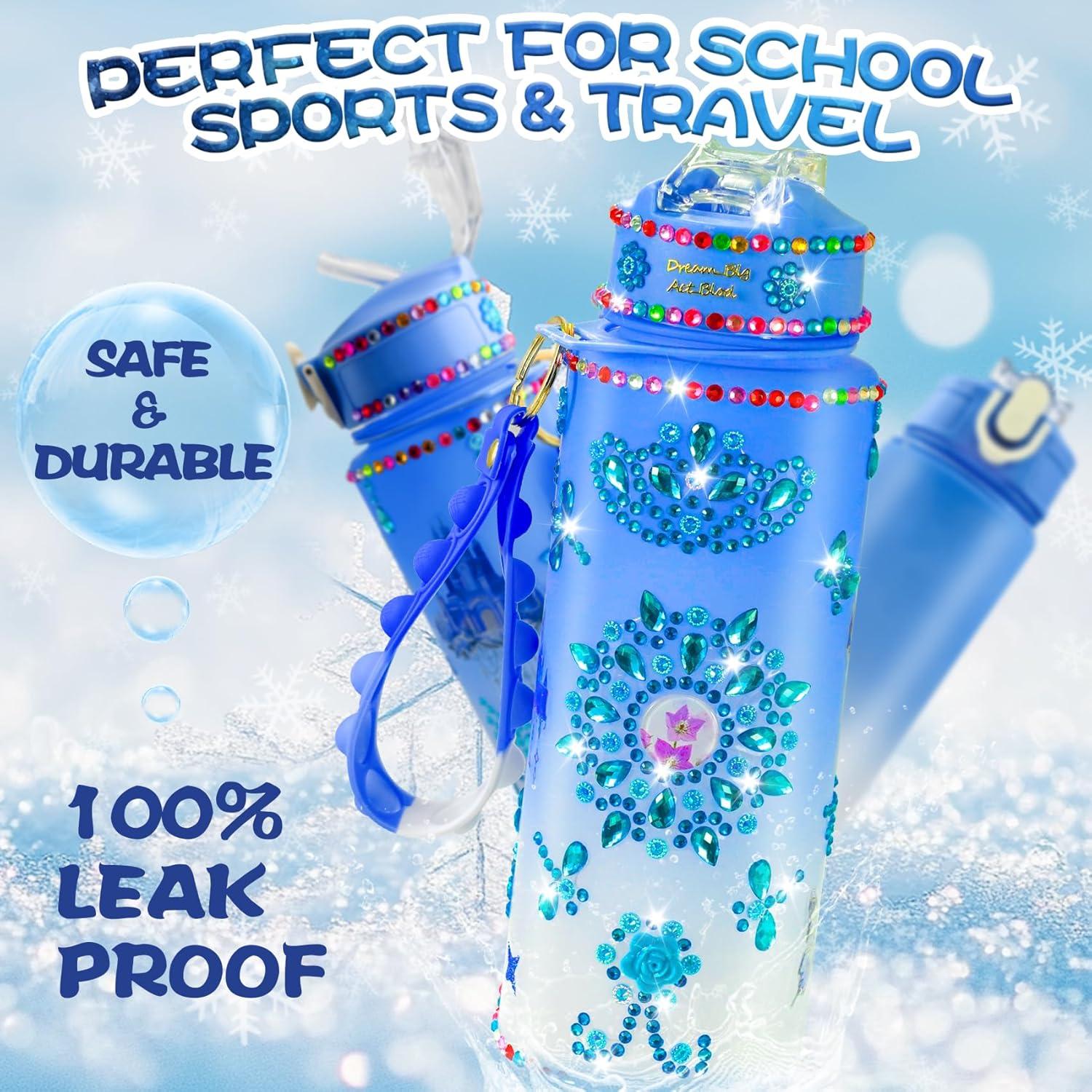 Kit de Botella de Agua Congelada YOFUN 600ml para Niñas