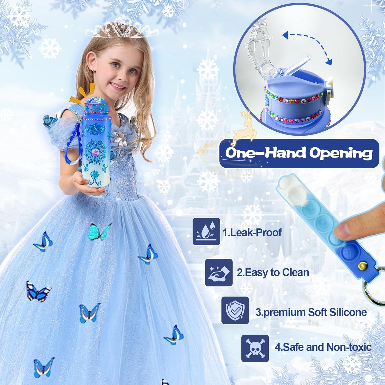 Kit de Botella de Agua Congelada YOFUN 600ml para Niñas