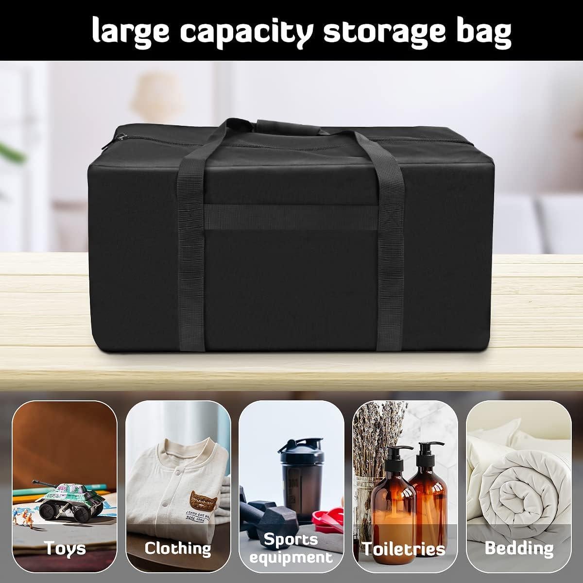 INFANZIA Duffel Travel Sports Equipment Bag, Long Luggage Bag with Upgrade Zipper Water Resistant, Extra Large Foldable Storage Bag for Camping, Tent, Tripod, Fishing(24x12x12 inch,1PCS)