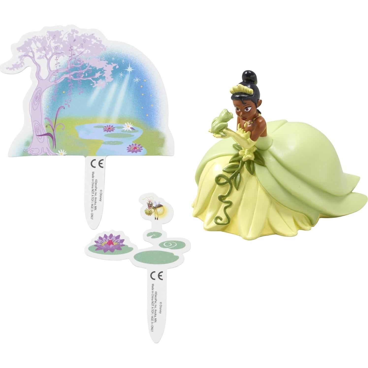 Adorno de Pastel DecoSet Princesa Disney Tiana 3 Piezas