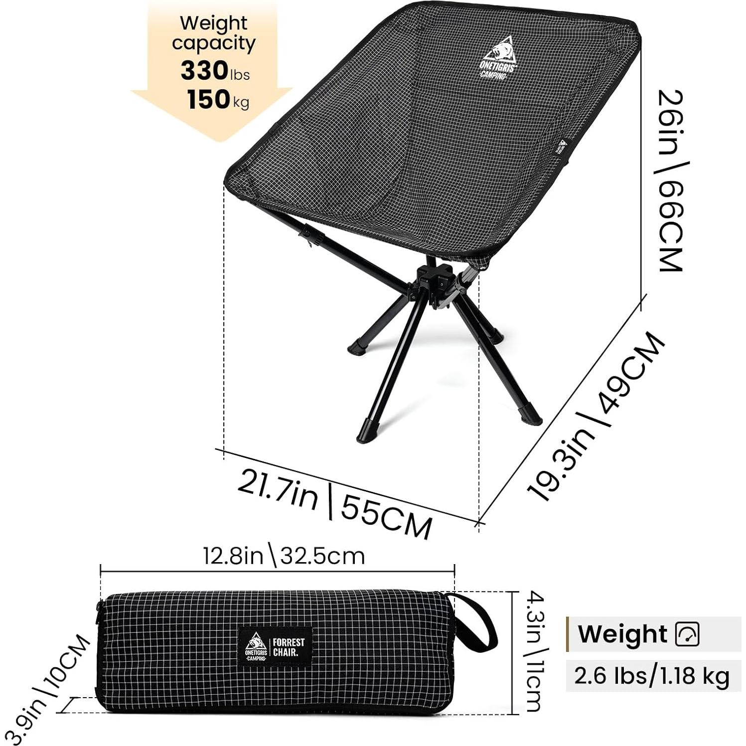 Silla de Camping Plegable OneTigris FORREST 1.18 kg 150 kg