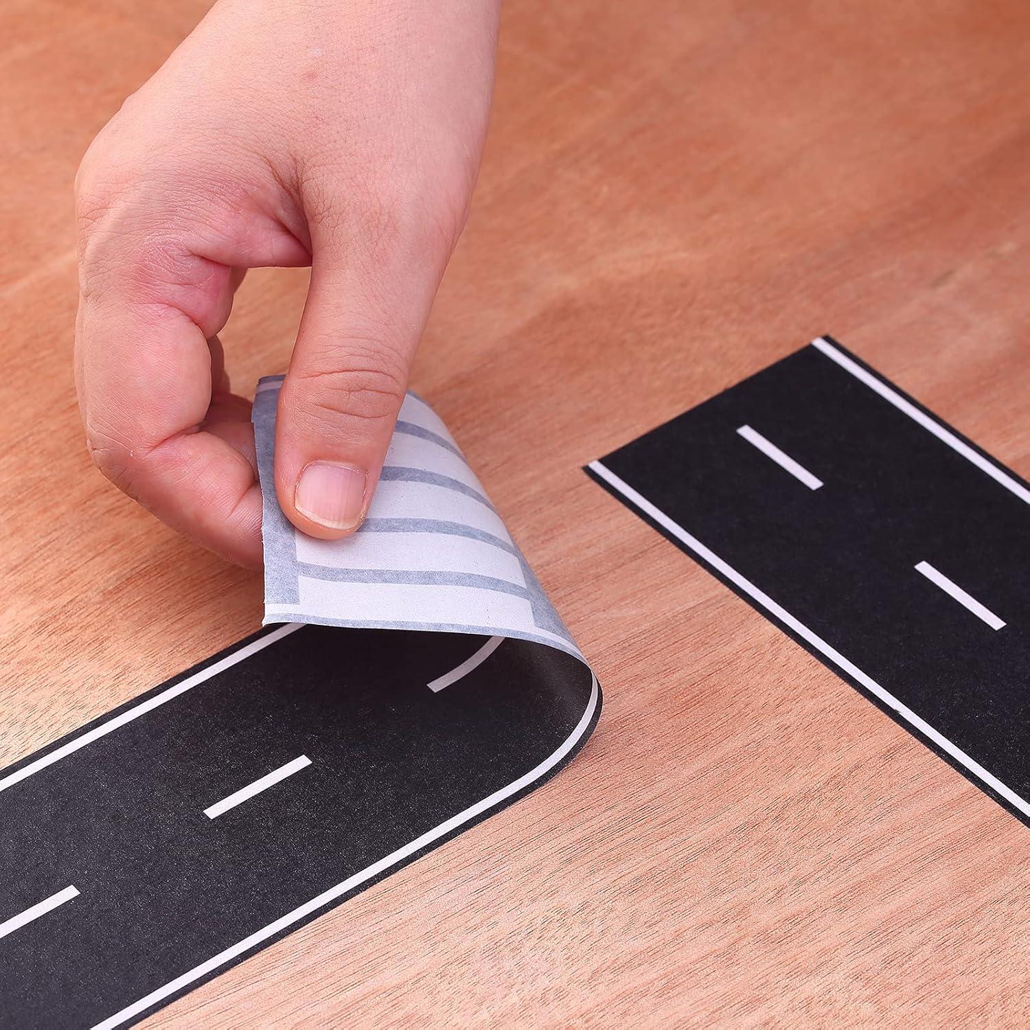 Cinta Negra para Autos de Juguete RECER 2 Rollos 6,1 cm x 10 m