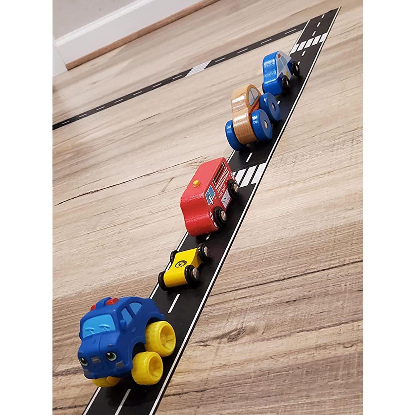 Cinta Negra para Autos de Juguete RECER 2 Rollos 6,1 cm x 10 m