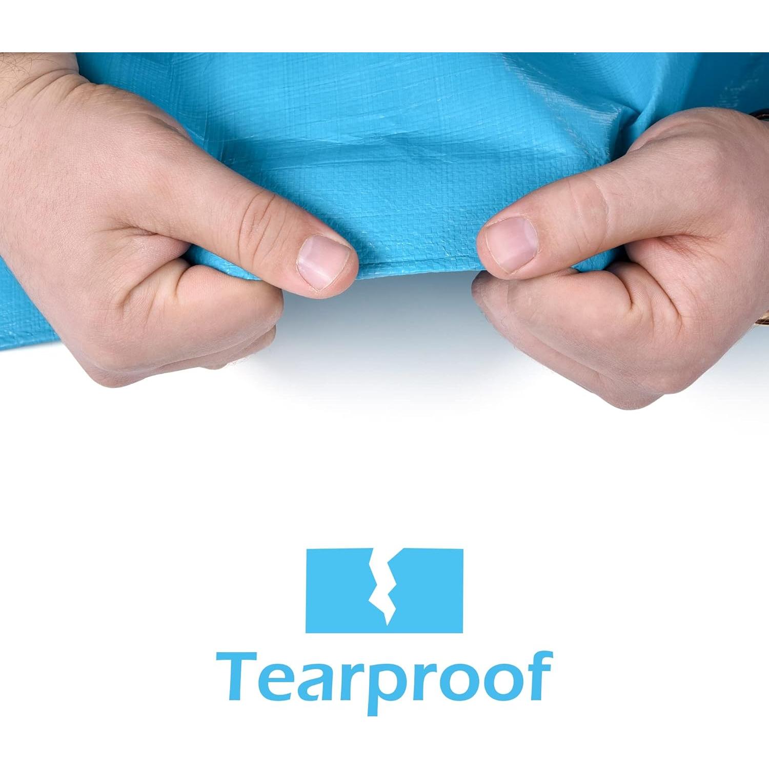 Lona Impermeable Teal Elite 2.44x3.05m Resistente UV y Desgarros