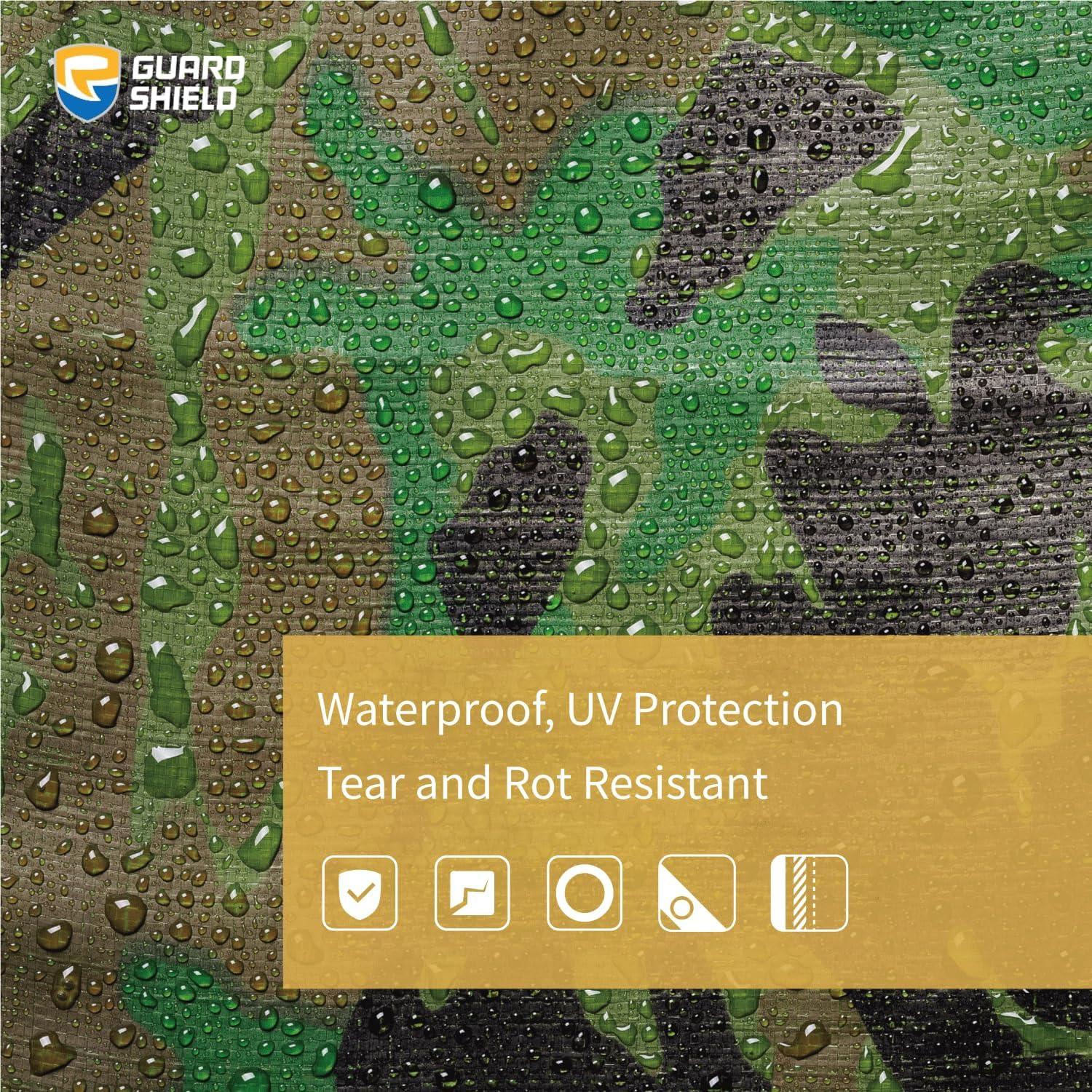 Lona Camuflaje GUARD SHIELD 6x6 Pies Resistente al Agua 10mil