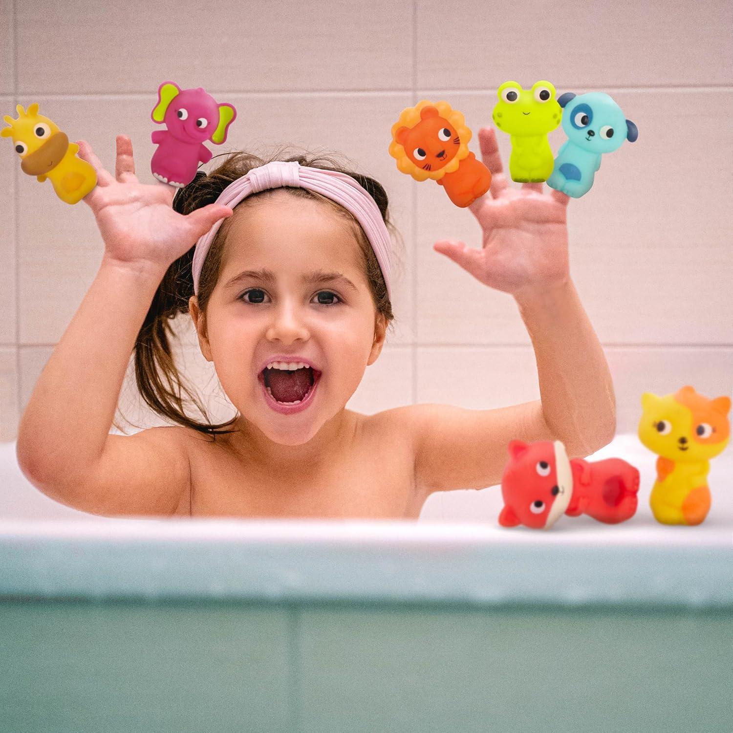 Marionetas de Dedo B. toys - 10 Animales Coloridos - 10 Meses+