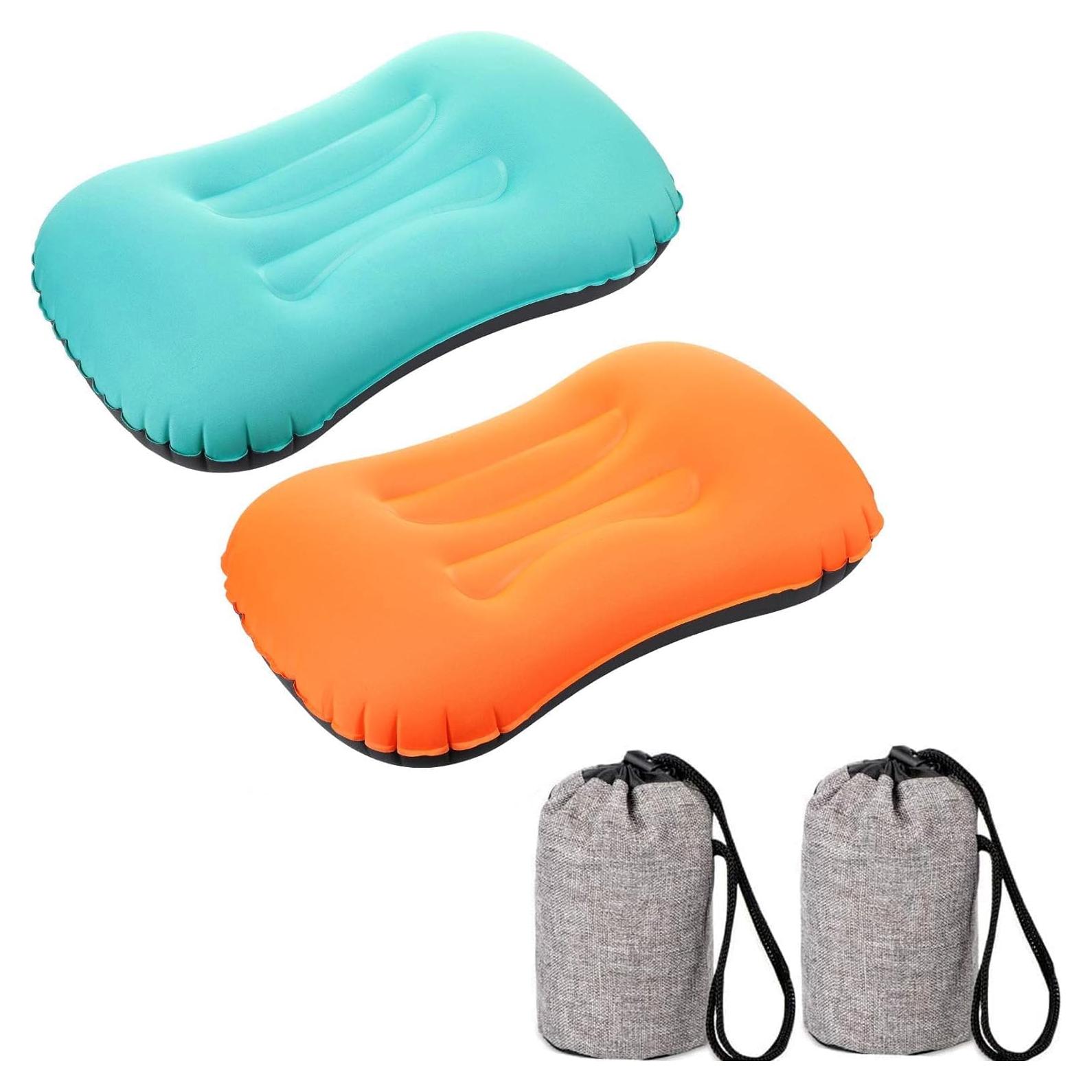 Almohada Inflable KVNTOOLS Compacta y Ergonómica 2pcs