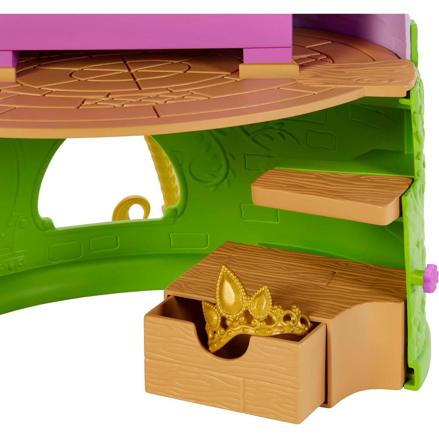 Casa de Muñecas Torre de Rapunzel Mattel con Muñeca y Accesorios