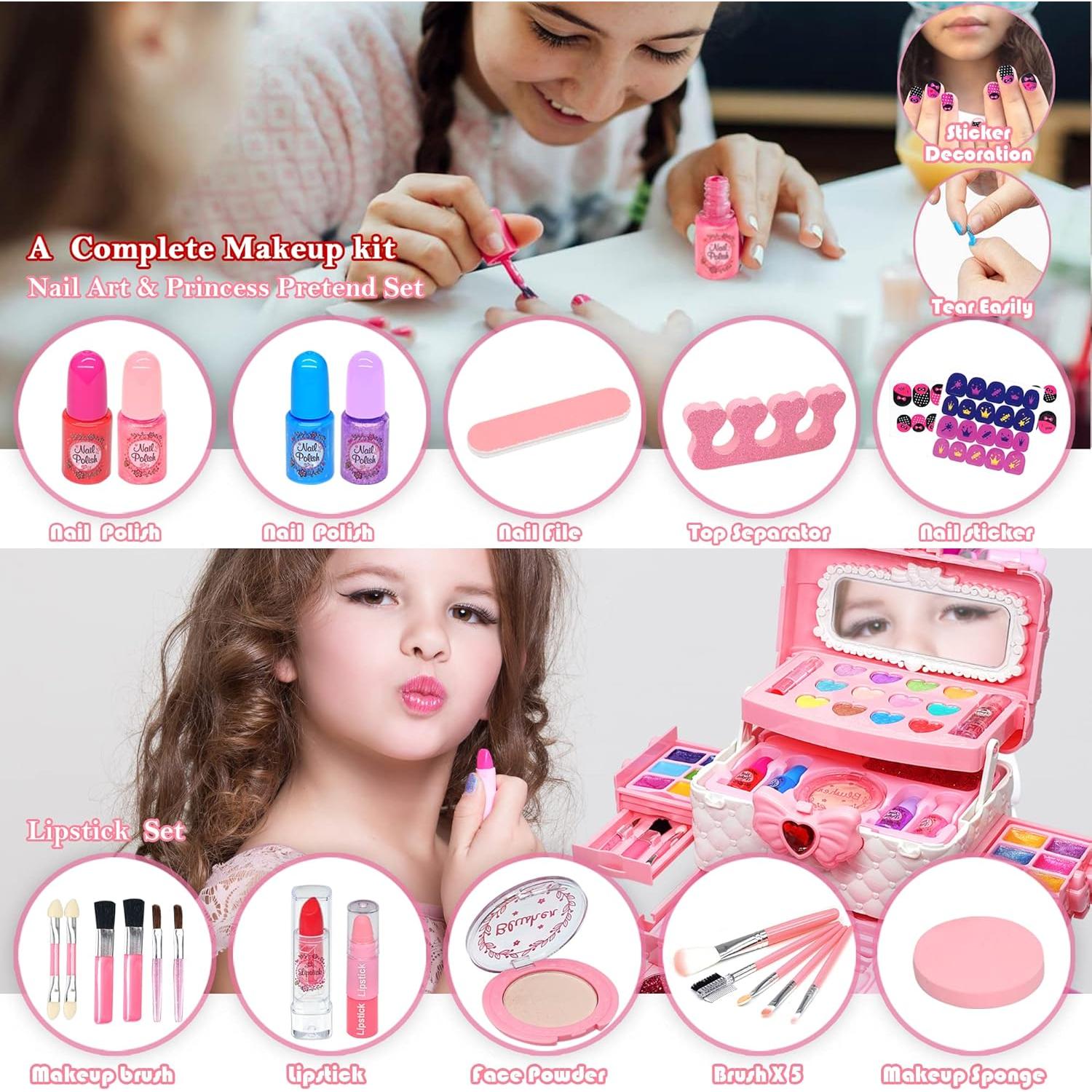 Kit de Maquillaje Lavable ROKKES para Niñas 4-12 Años