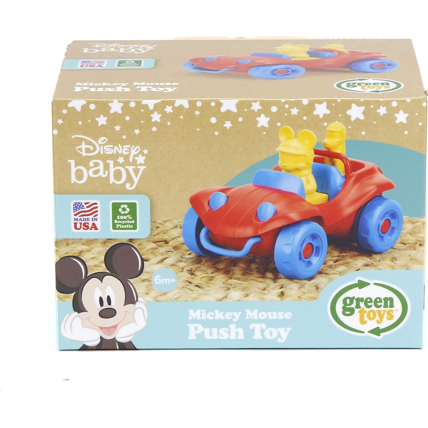 Juguete de Empuje Mickey Mouse Green Toys - Vehículo Seguro para Niños