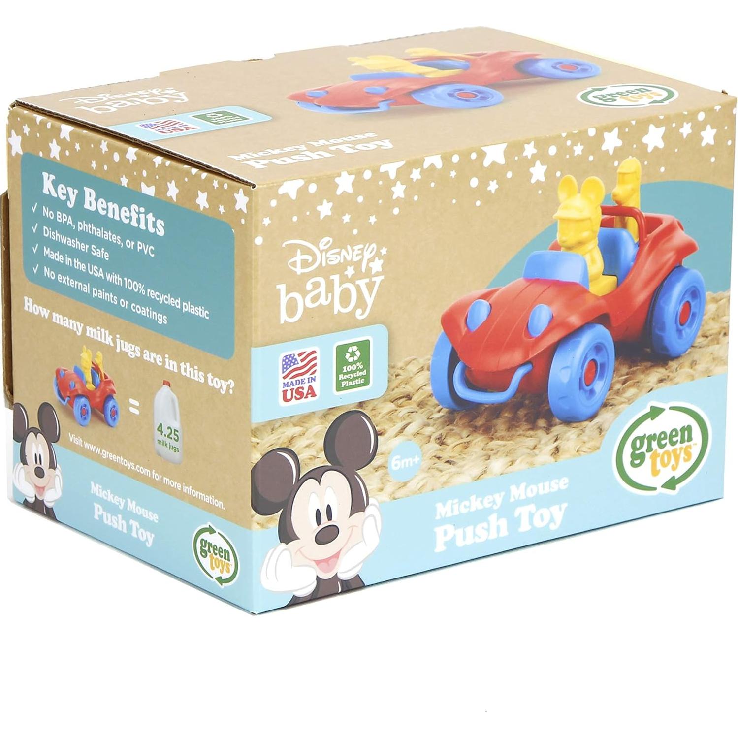 Juguete de Empuje Mickey Mouse Green Toys - Vehículo Seguro para Niños