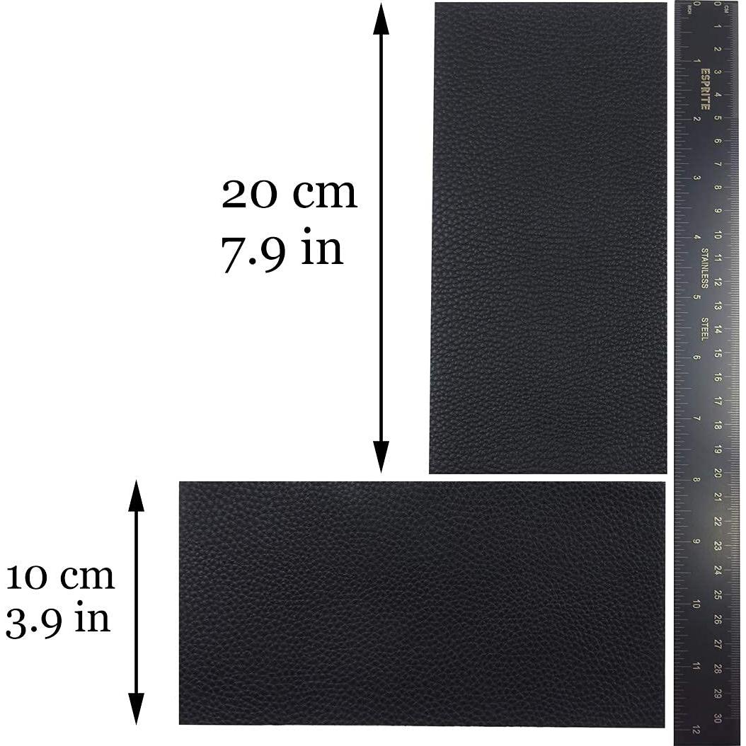 Kit de Reparación de Cuero Vowcarol 2 Piezas Negro para Sofás y Coches