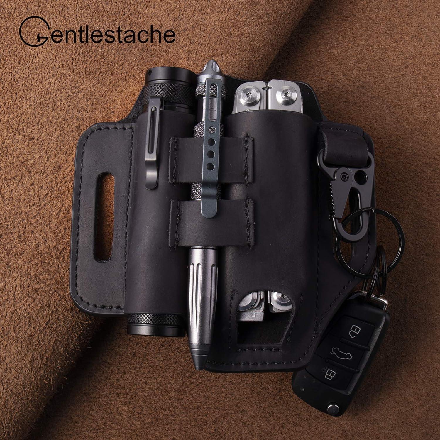 Funda de Cinturón Multiherramienta Gentlestache de Cuero EDC
