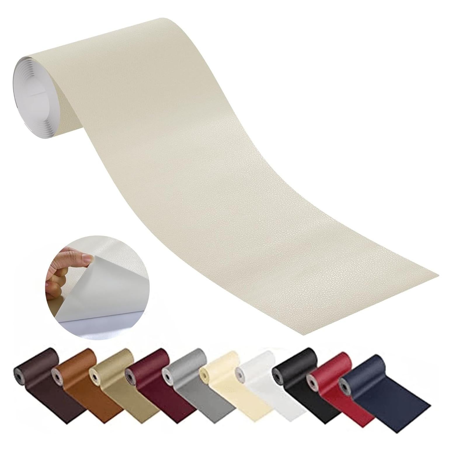 Parche de Reparación de Cuero TONTONJIA 10x152 cm Autoadhesivo