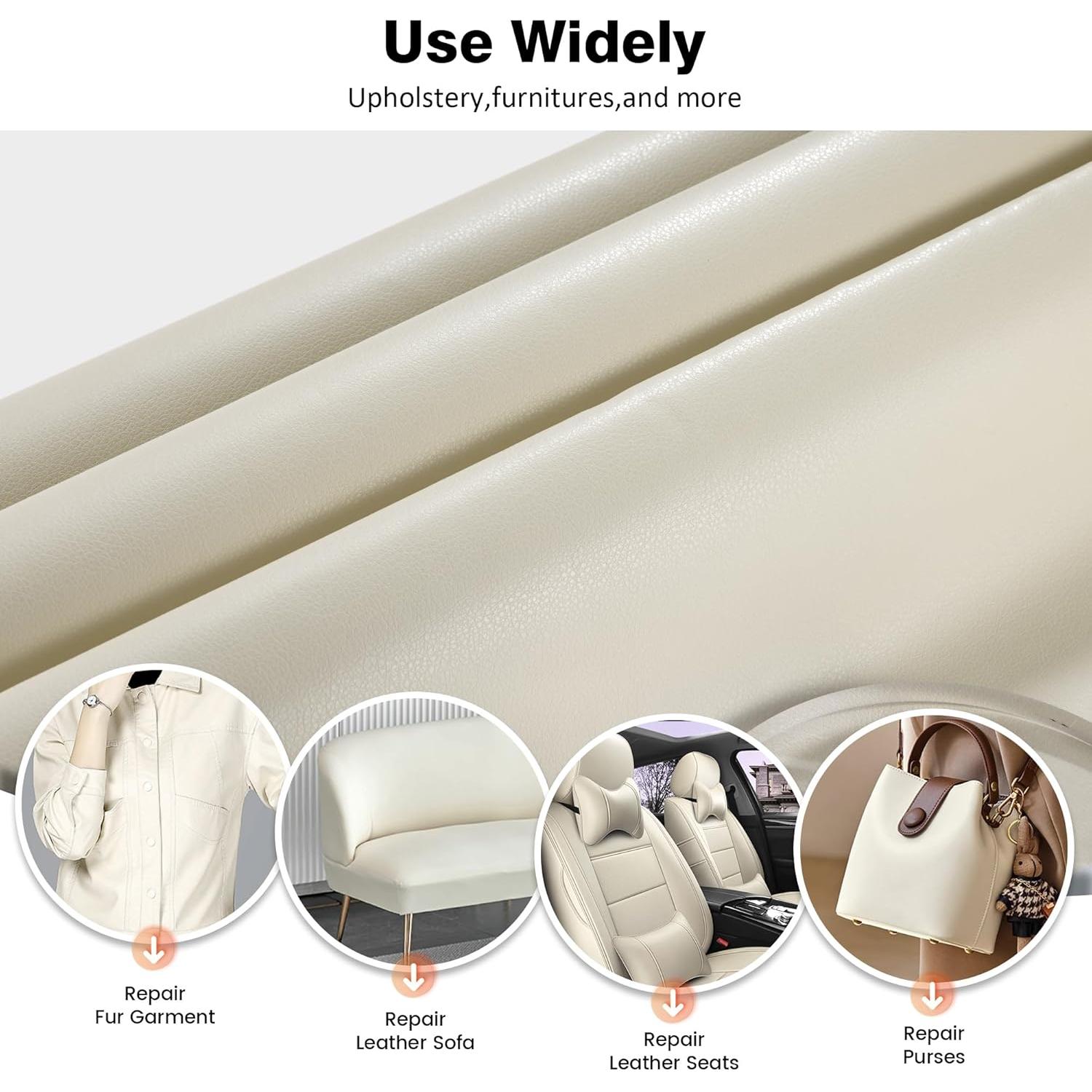 Parche de Reparación de Cuero TONTONJIA 10x152 cm Autoadhesivo