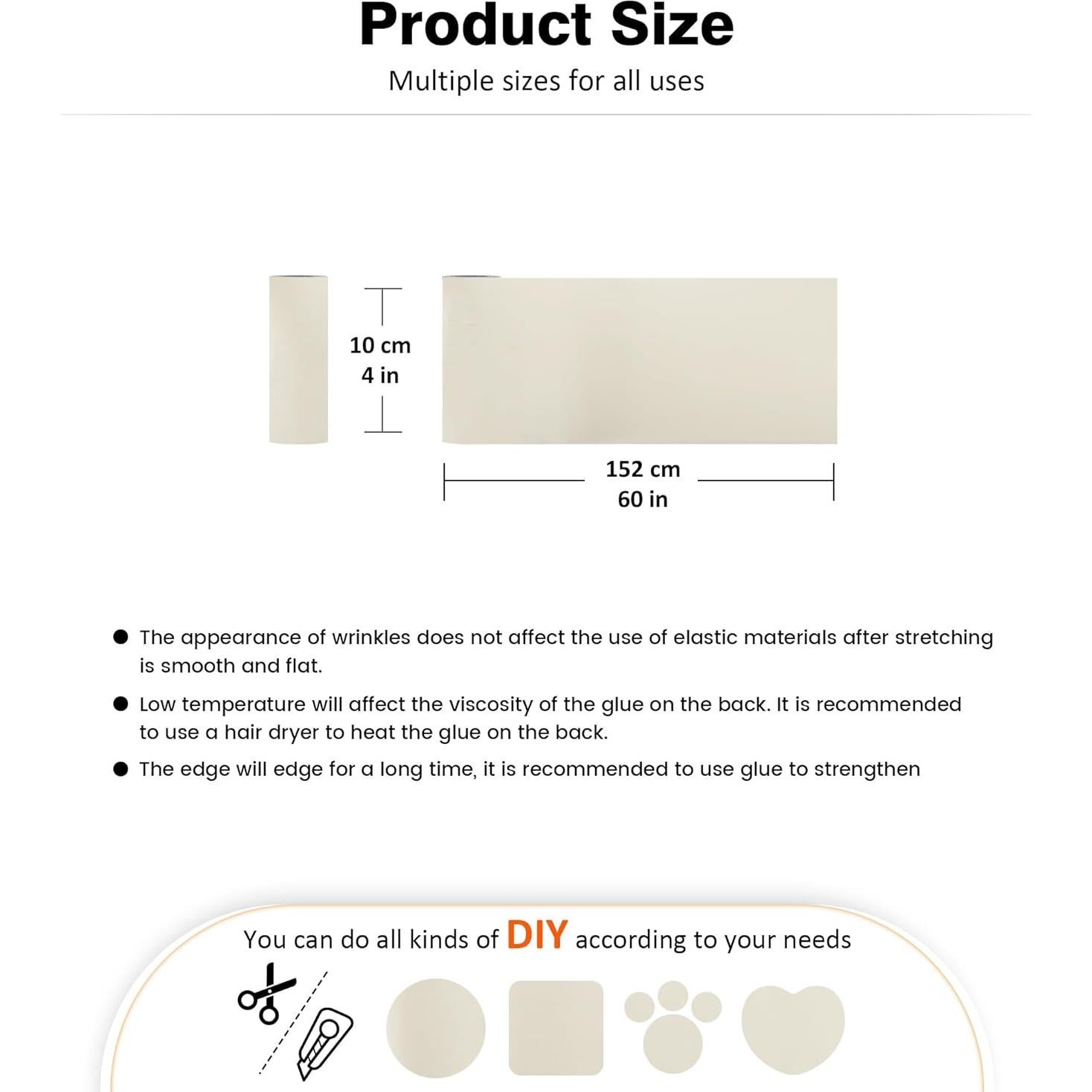 Parche de Reparación de Cuero TONTONJIA 10x152 cm Autoadhesivo