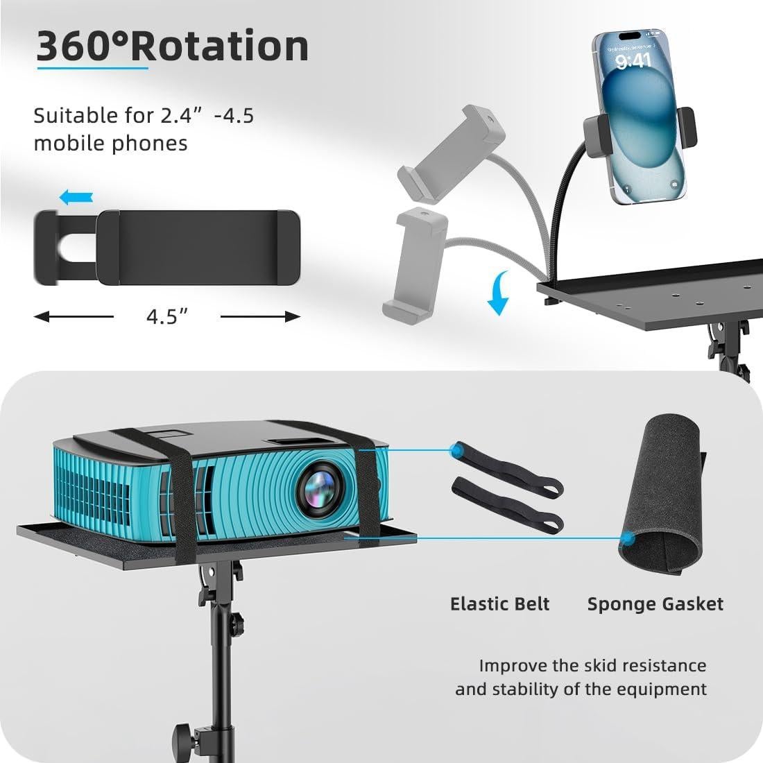 Soporte de Proyector Trípode Ajustable GZGDLJQ 29-69" Negro