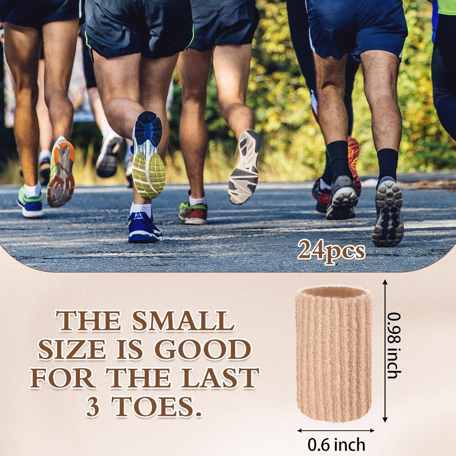 Blulu 24 Piezas Protectores de Gel para Dedos Pequeños