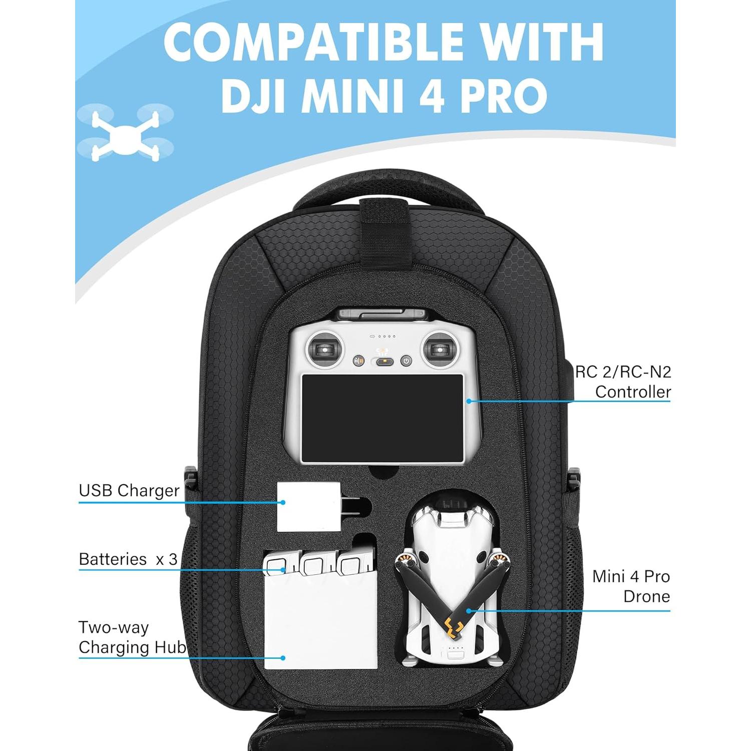 Mochila Funda Dura PEKREWS para DJI Mini 4 Pro 30L
