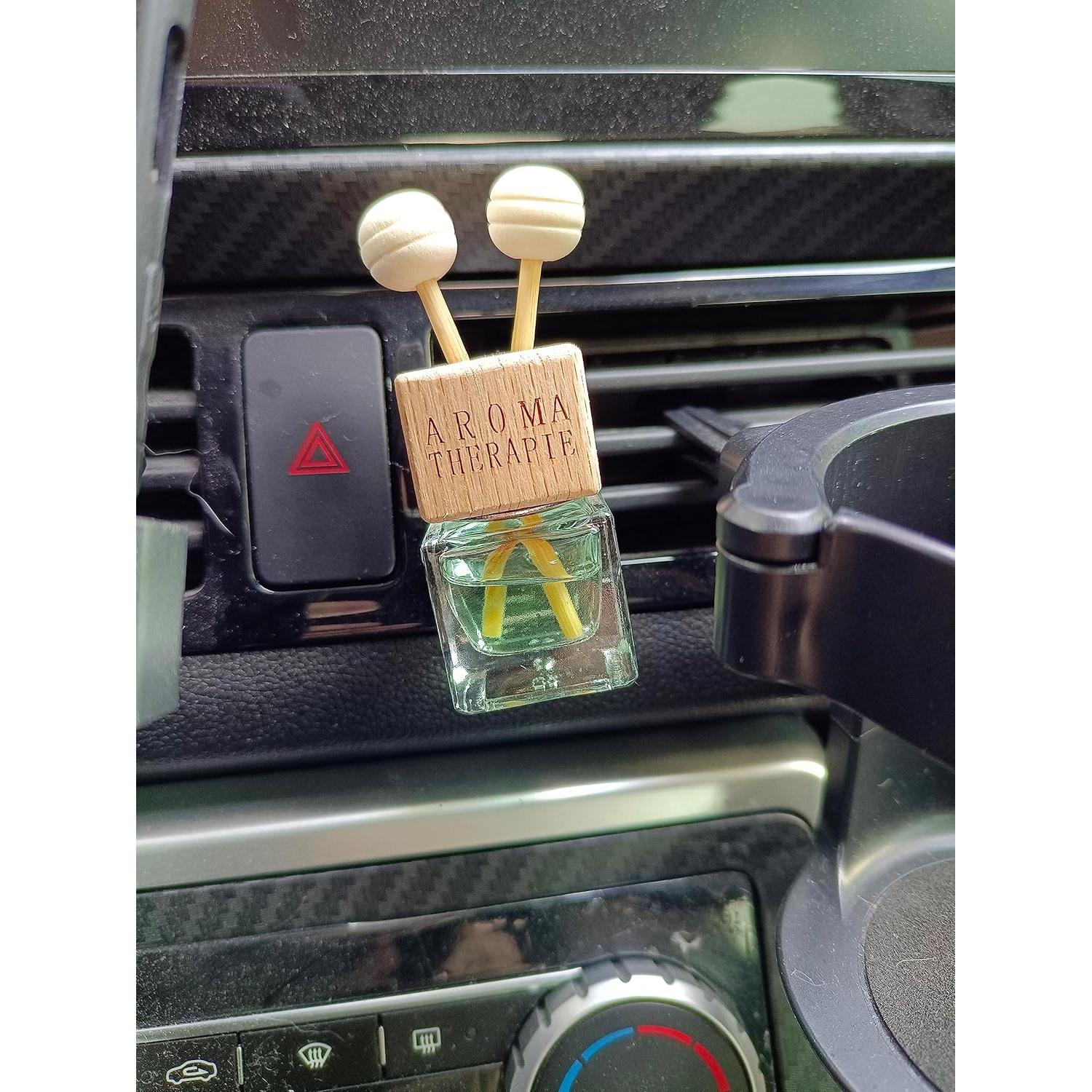 5 Paquetes Ambientador de Auto Clip Ventilación 8ml Vidrio