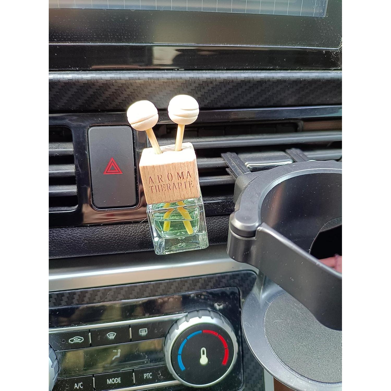 5 Paquetes Ambientador de Auto Clip Ventilación 8ml Vidrio