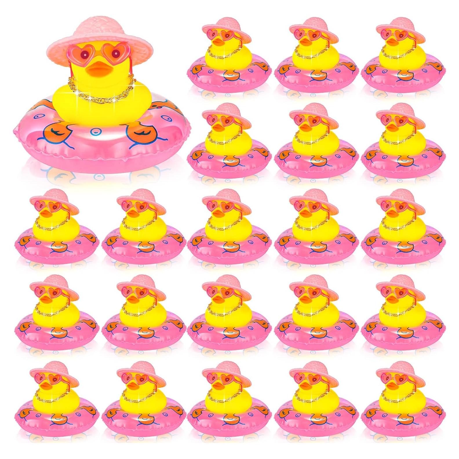 Mini Patitos de Goma Sotiff - 12 Sets con Accesorios