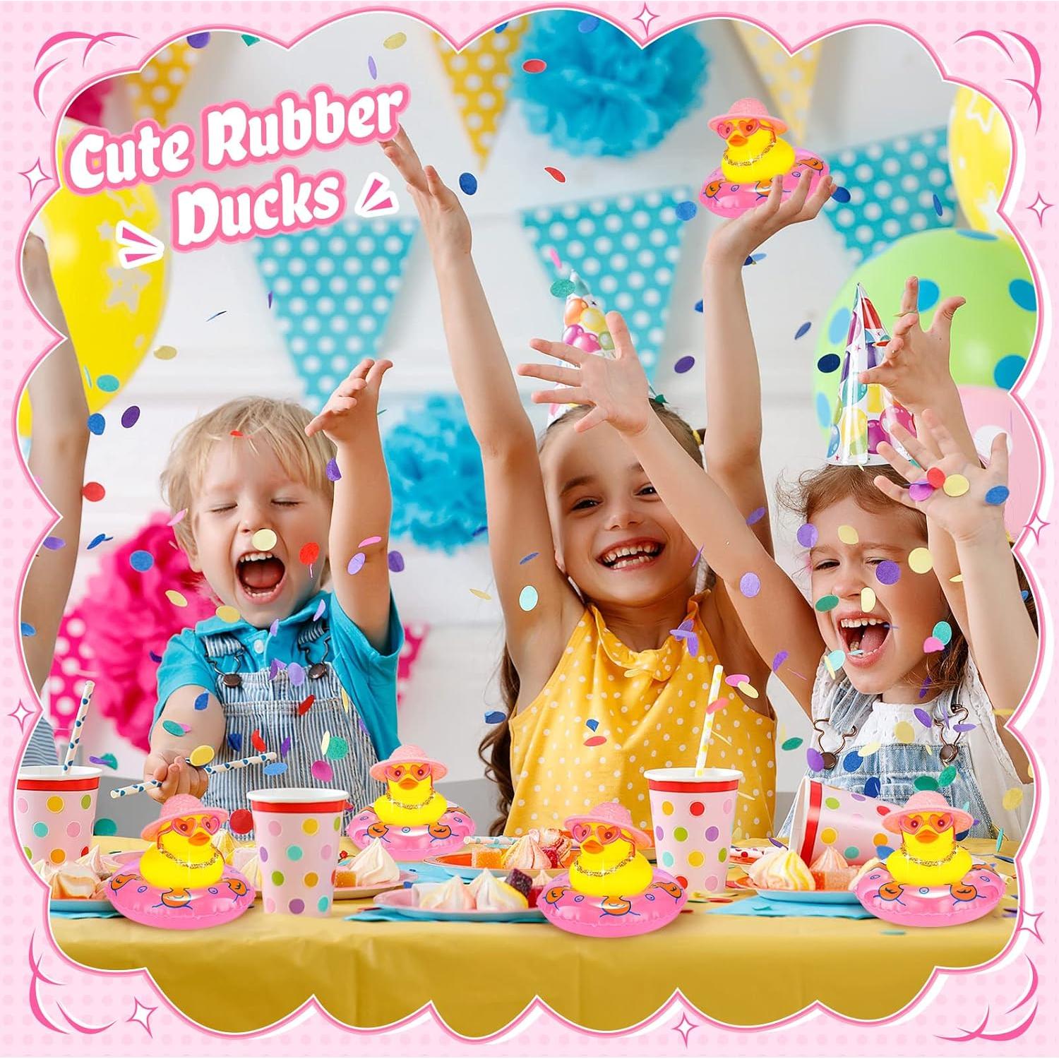 Mini Patitos de Goma Sotiff - 12 Sets con Accesorios