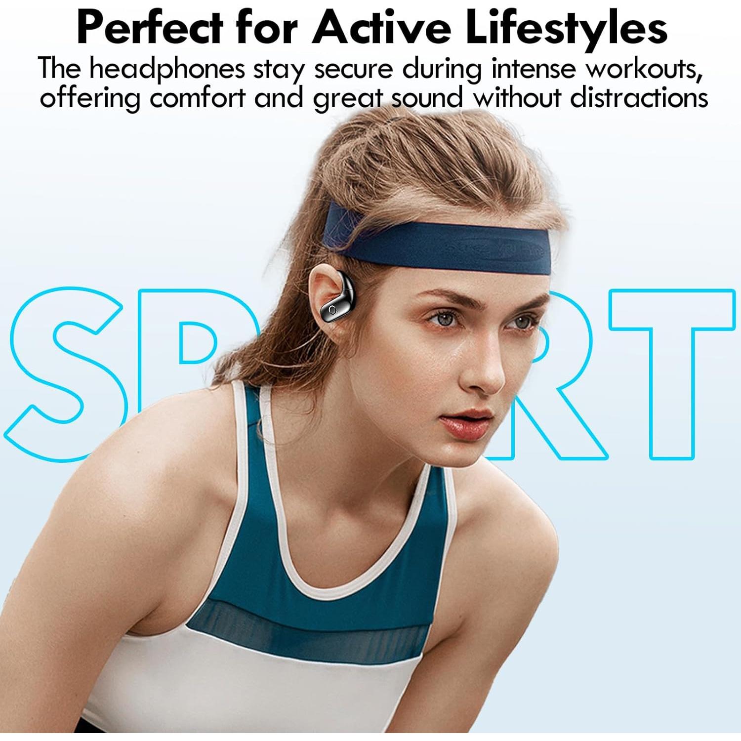 Auriculares inalámbricos Kurdene SP9I Bluetooth deportivos - Negro