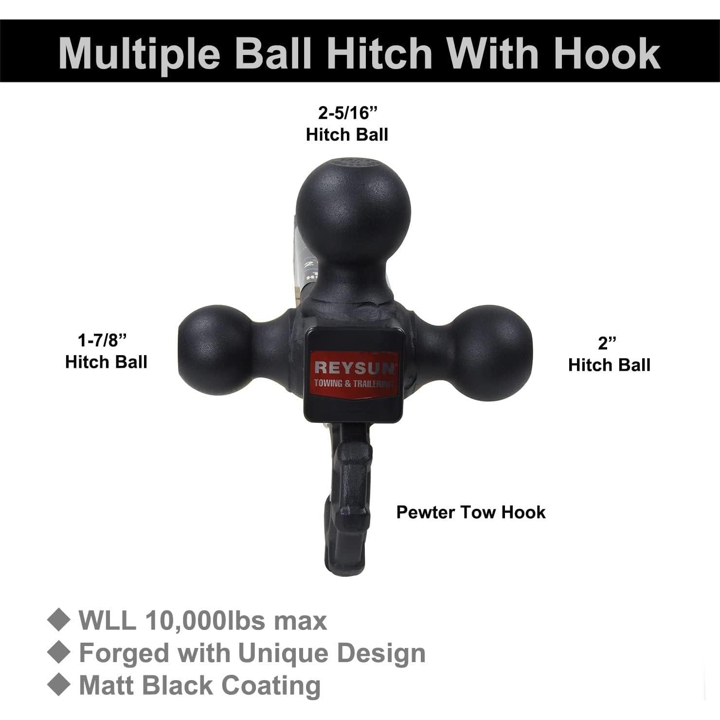 Enganche de Remolque REYSUN 864011L 3 Bolas 4536 kg
