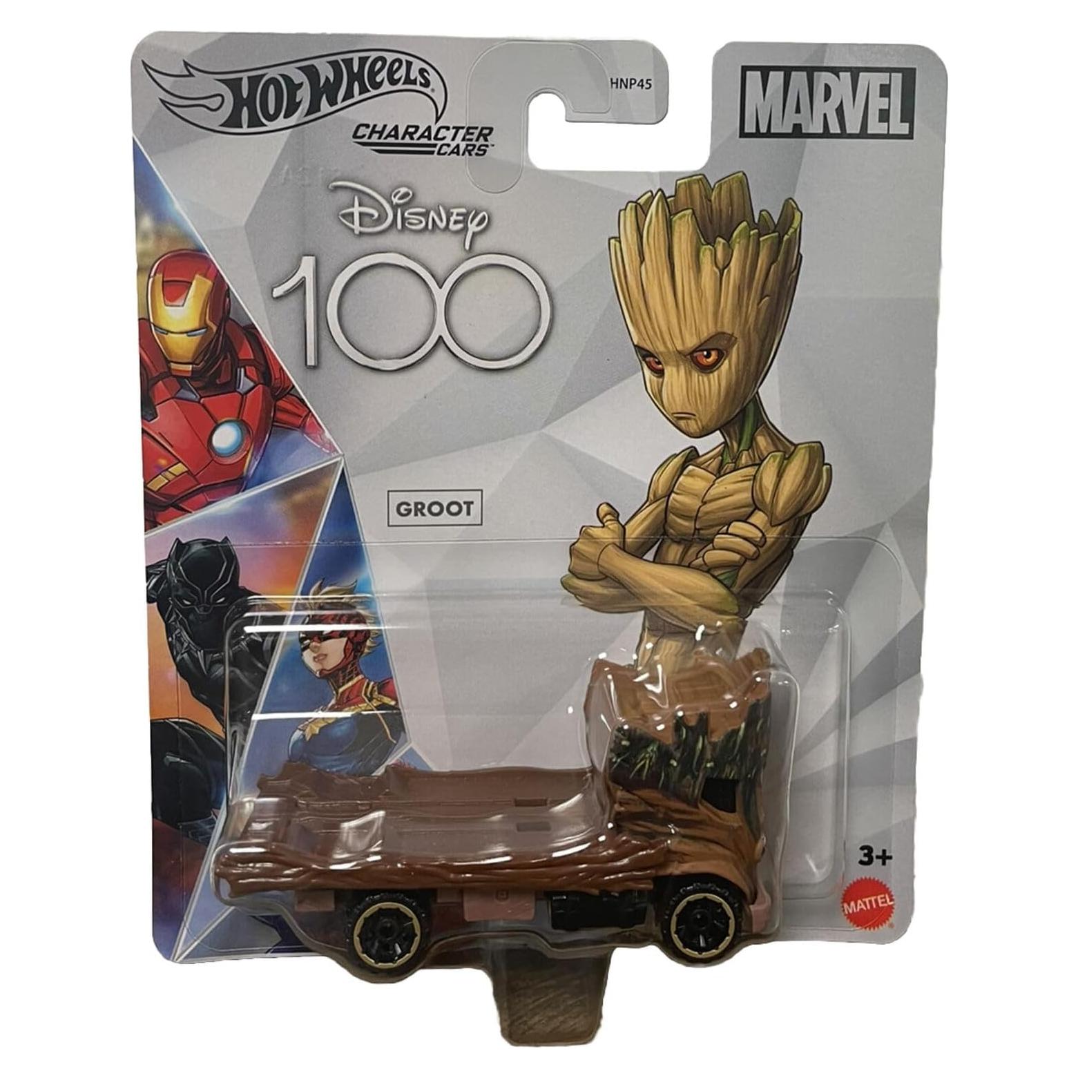 Hot Wheels Coche Groot Marvel 1:64 Juguete Coleccionable