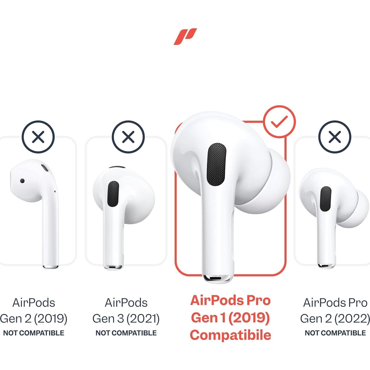 Ganchos Antideslizantes Proof Labs para AirPods Pro 1 - 3 Pares